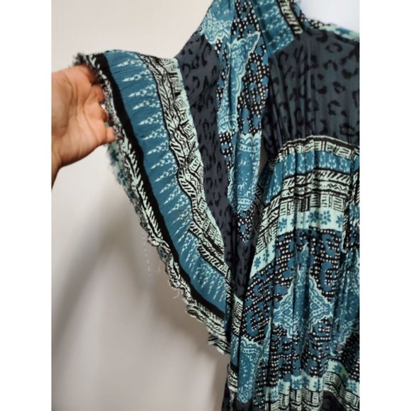 Free People Heart of Gold Mini Dress S charcoal combo - Picture 7 of 10